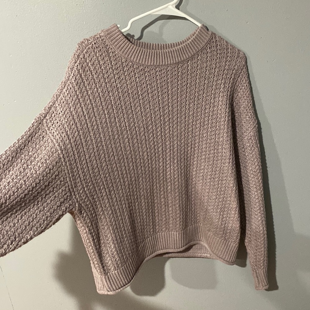 Purple knit sweater